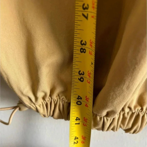 Avec Les Filles Womens Anthropologie Drawstring Cargo Baggy Pants Khaki Tan Sz L - Picture 13 of 15